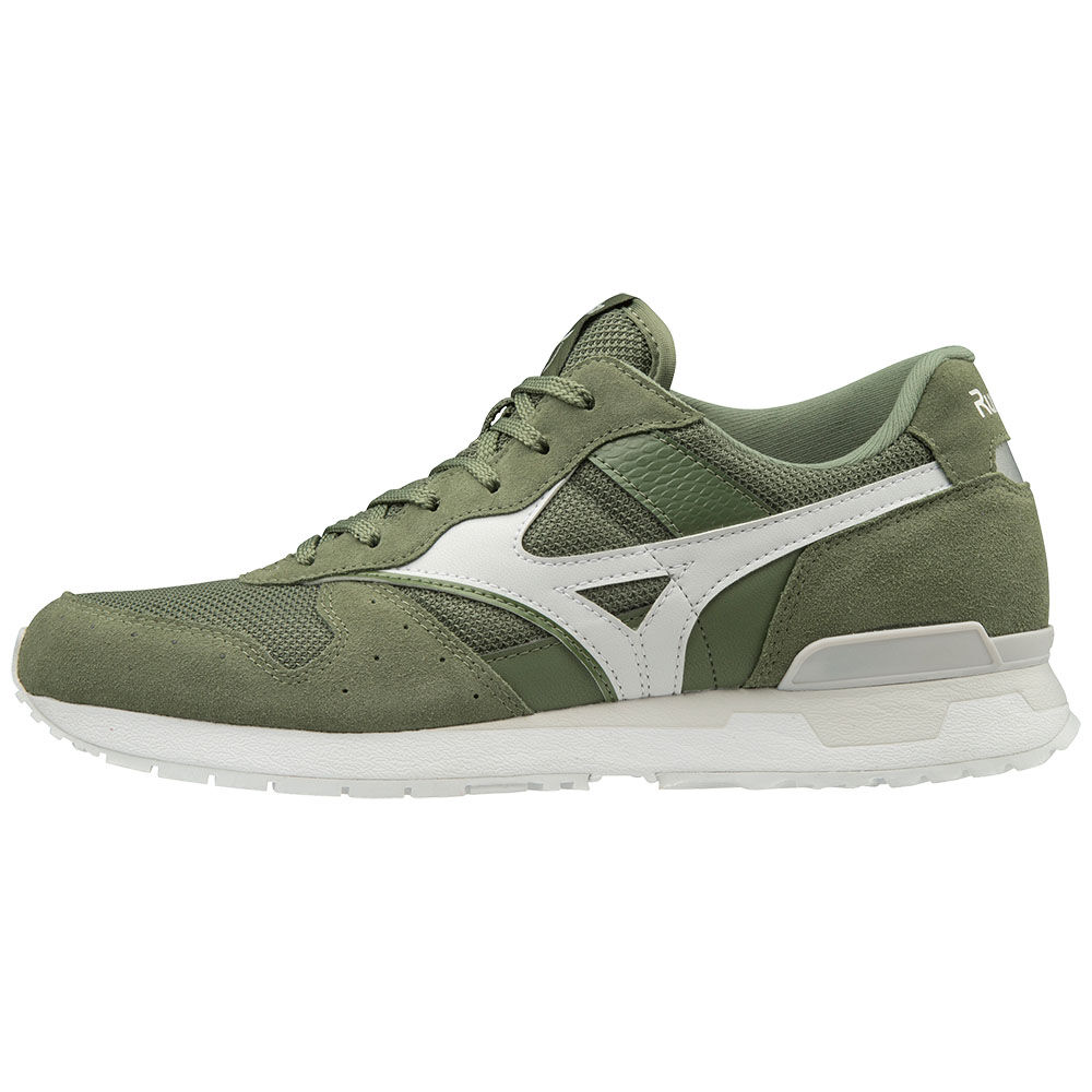 Scarpe Da Ginnastica Mizuno GENOVA 87 Uomo - Verde Oliva/Bianche - 71038-PCSR